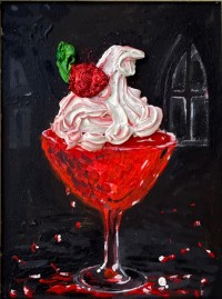 Maryam Arslan, 07 x 09 Inch, Glitter and Oil on Canvas, AC-MARS-002 Maryam Arslan, 07 x 09 Inch, Glitter and Oil on Canvas, AC-MARS-002